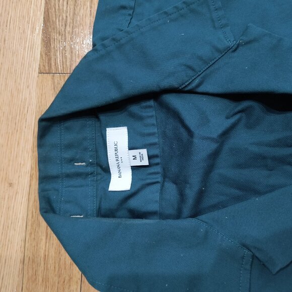 Men's Summer Embroidered Resort Overshirt Banana Republic Size M - Excellent - Picture 2 of 5